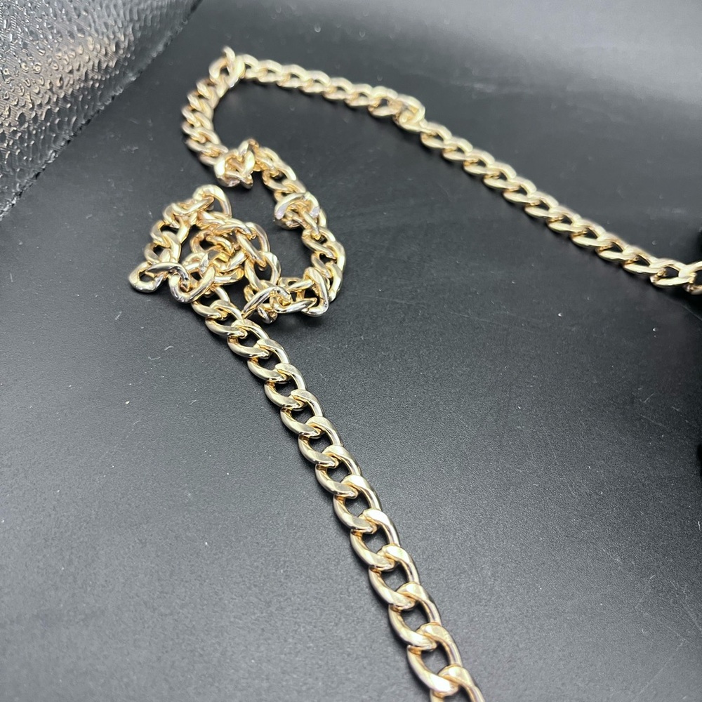 Aldo Teal Mini Bag with Gold Chain - Picture 3 of 9